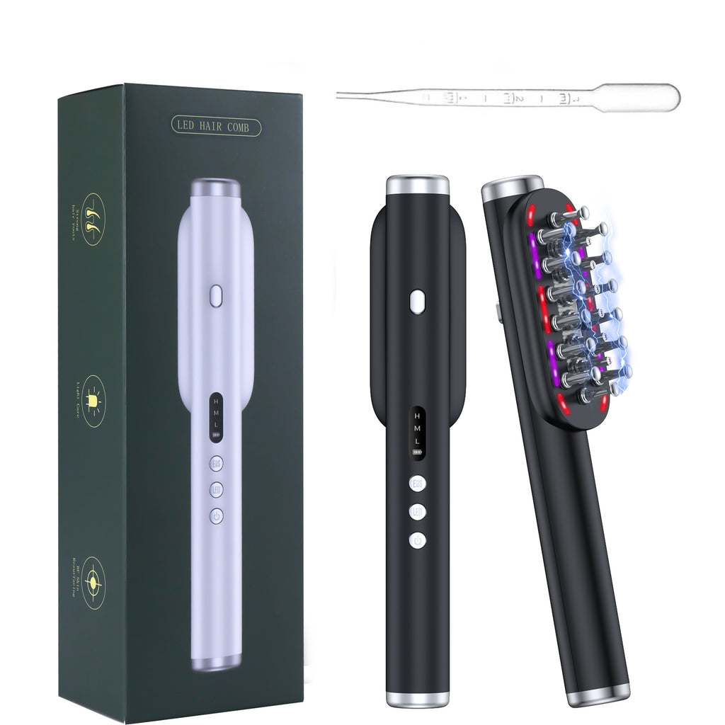 Veloxa Hair-Masajeador Capilar EMS con Luz Roja y Azul