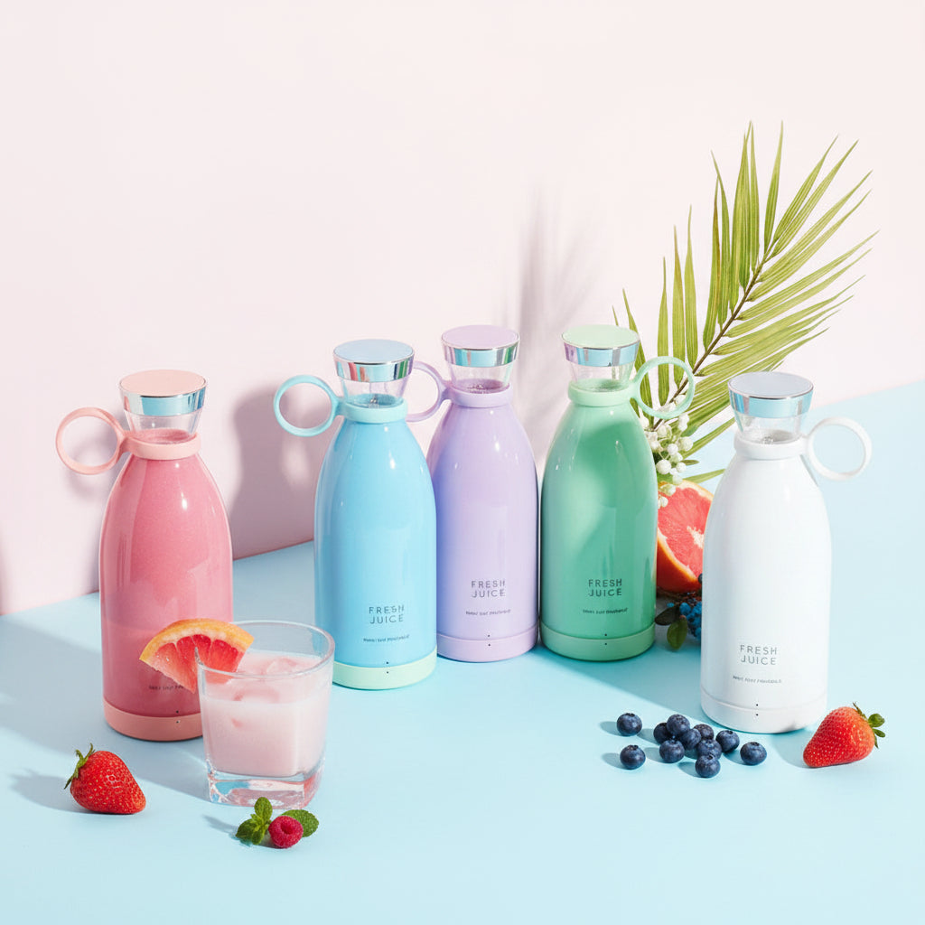 Licuadora portátil recargable USB para batidos y smoothies 350ml diseño compacto Veloxa. www.veloxashop.com