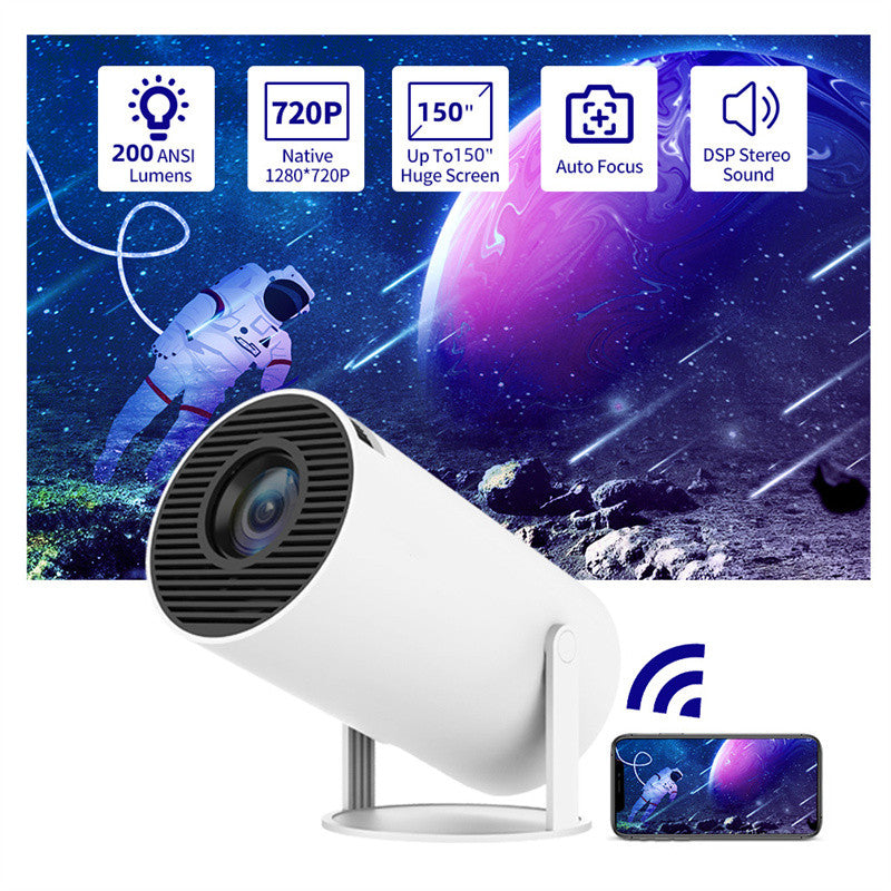 Proyector inteligente Magcubic HY300 portátil 4K con rotación 180 grados y Android para cine en casa. www.veloxashop.com