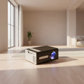 Mini proyector portátil T300 resolución HD 1080P para cine en casa y videojuegos compacto. www.veloxashop.com